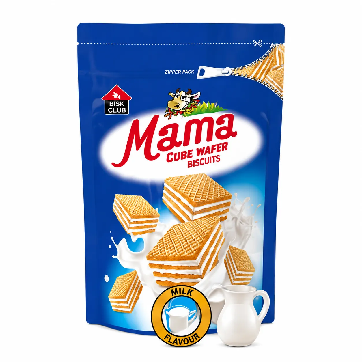 PRAN MAMA Cube Wafer Biscuit Milk Flavor - 100g