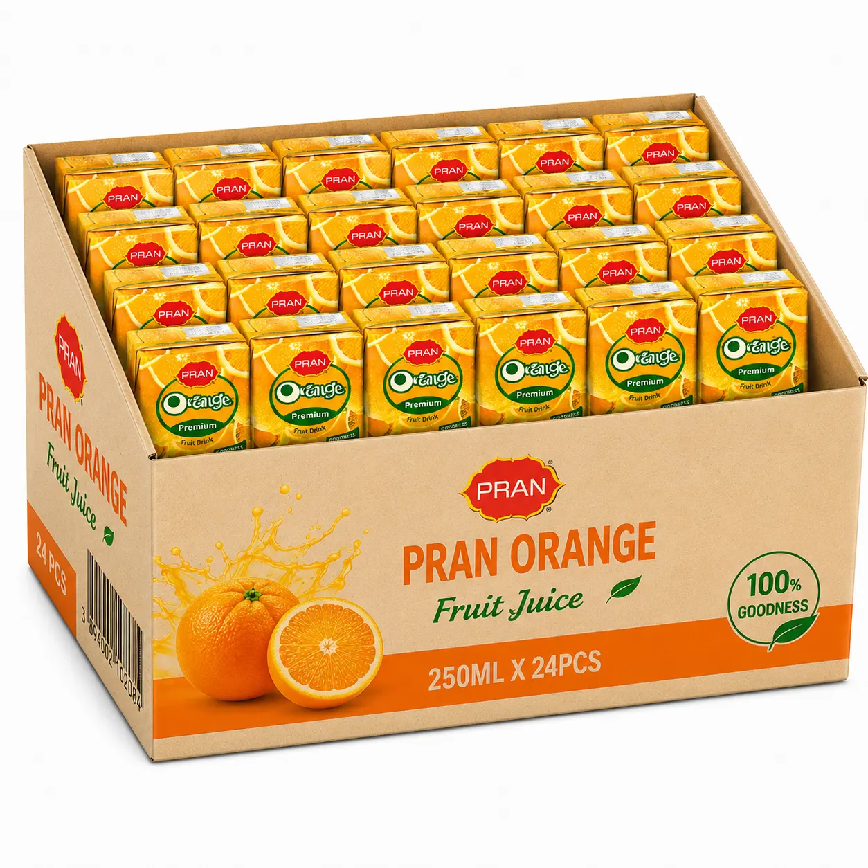 PRAN Orange Fruit Juice - 250ML - carton