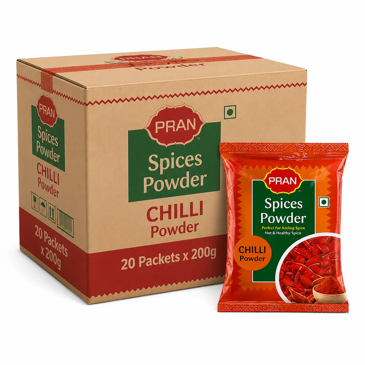PRAN Chilli Powder 500 Gram - CARTON