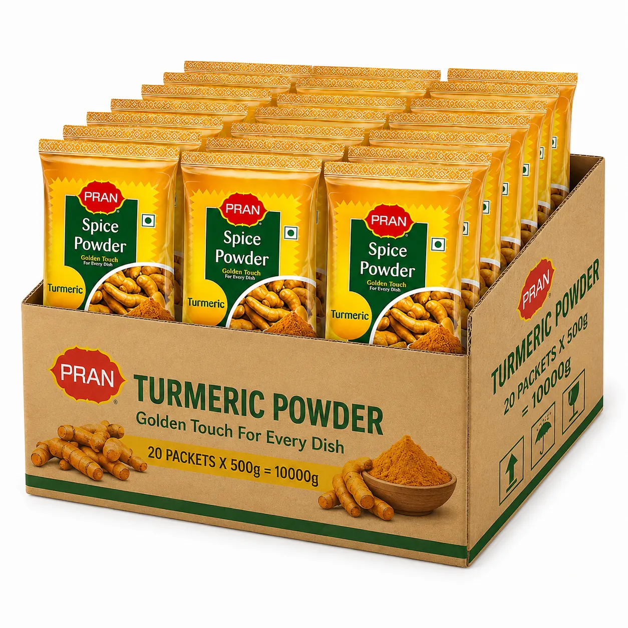 PRAN Turmeric Powder 500Gram - carton