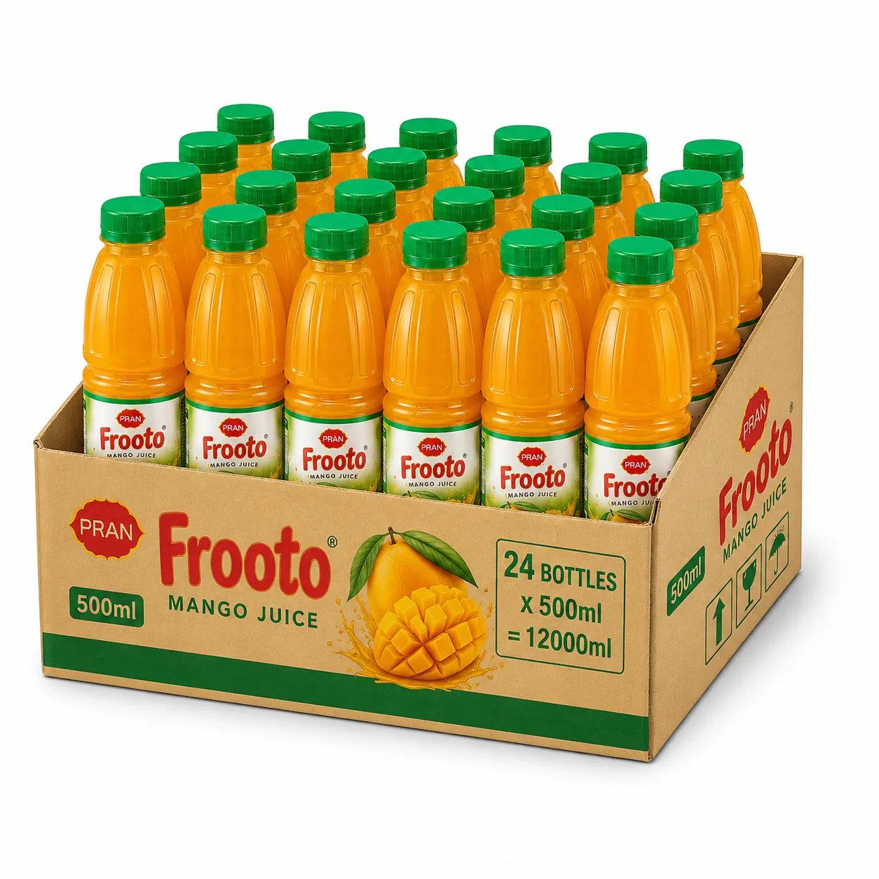 PRAN Frooto Mango Juice 500ml - CARTON