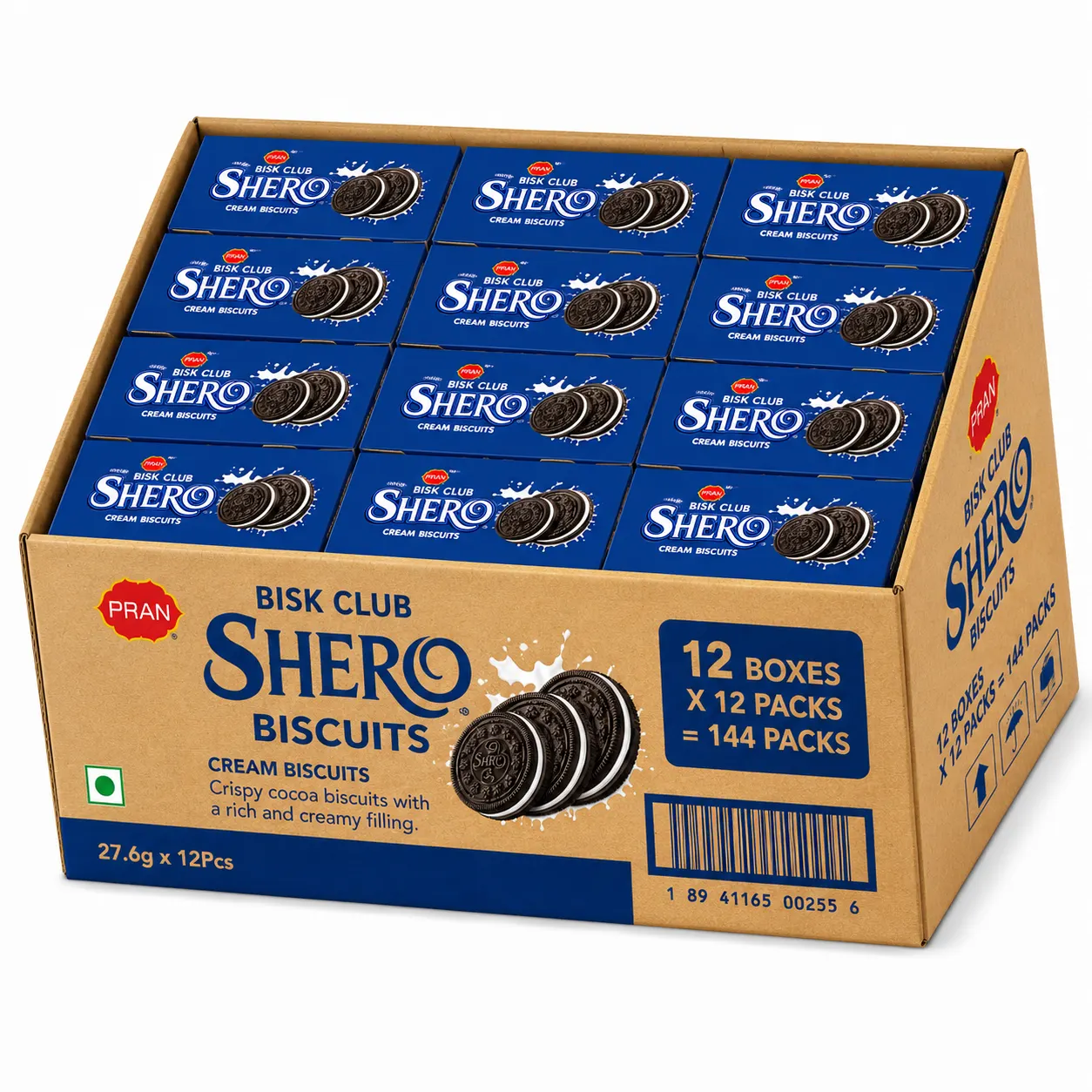PRAN SHERO Cream Biscuits - CARTON