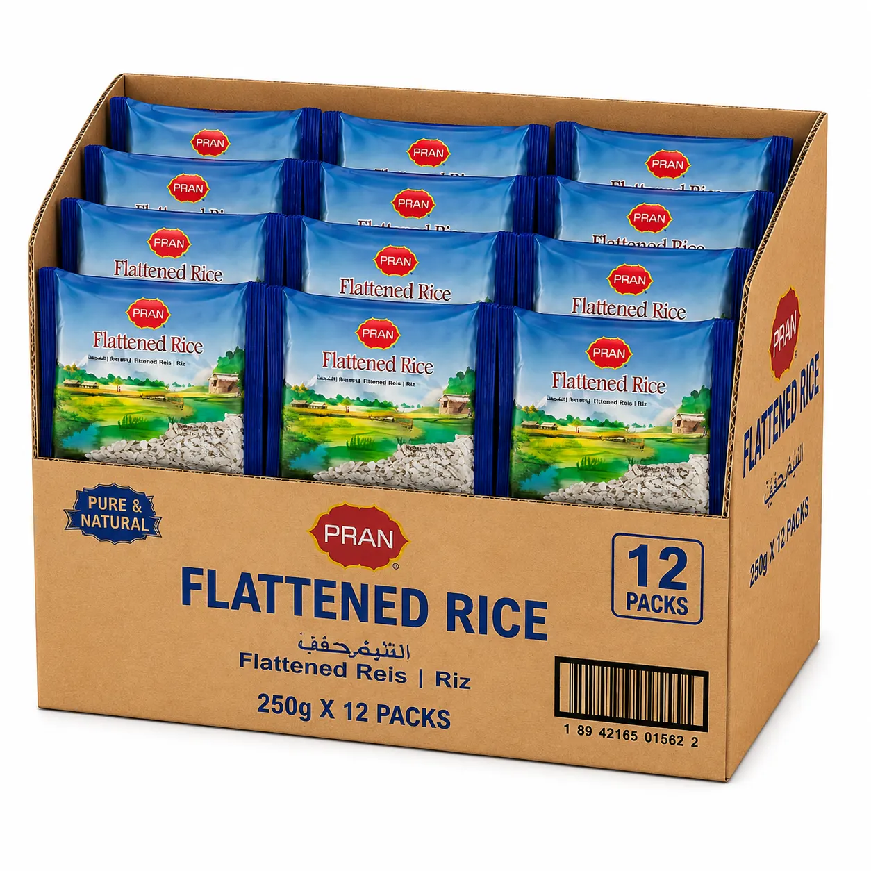 PRAN Flattened Rice - 250 GRAM - CARTON