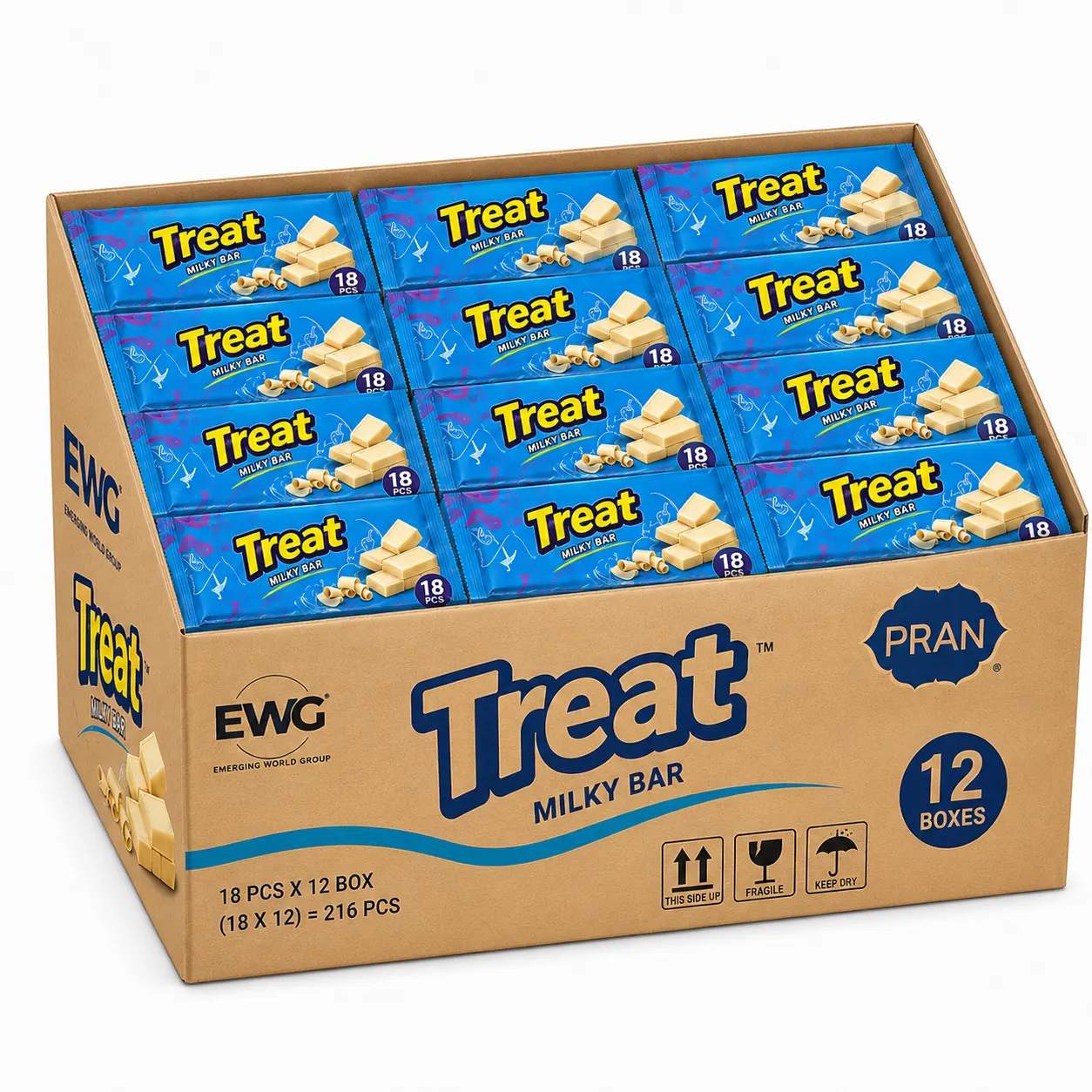 PRAN TREAT Milky Bar - CARTON