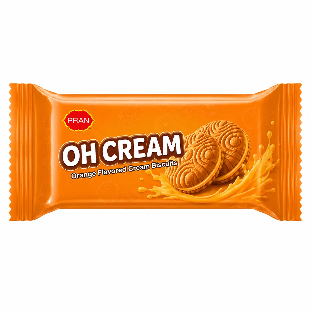 PRAN OH  CREAM Biscuits - Orange Flavor