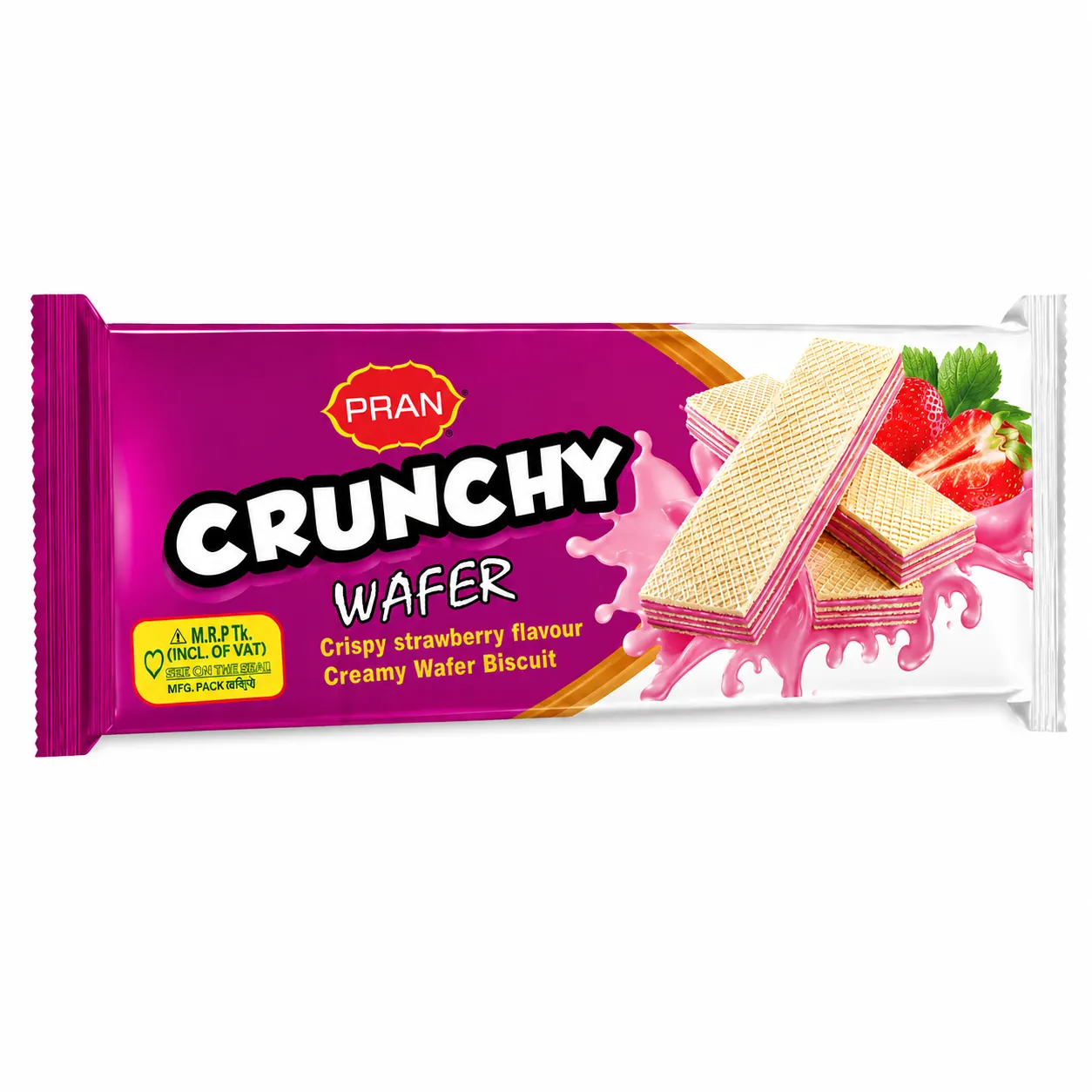 PRAN Crunchy Wafer - Strawberry FLAVOR