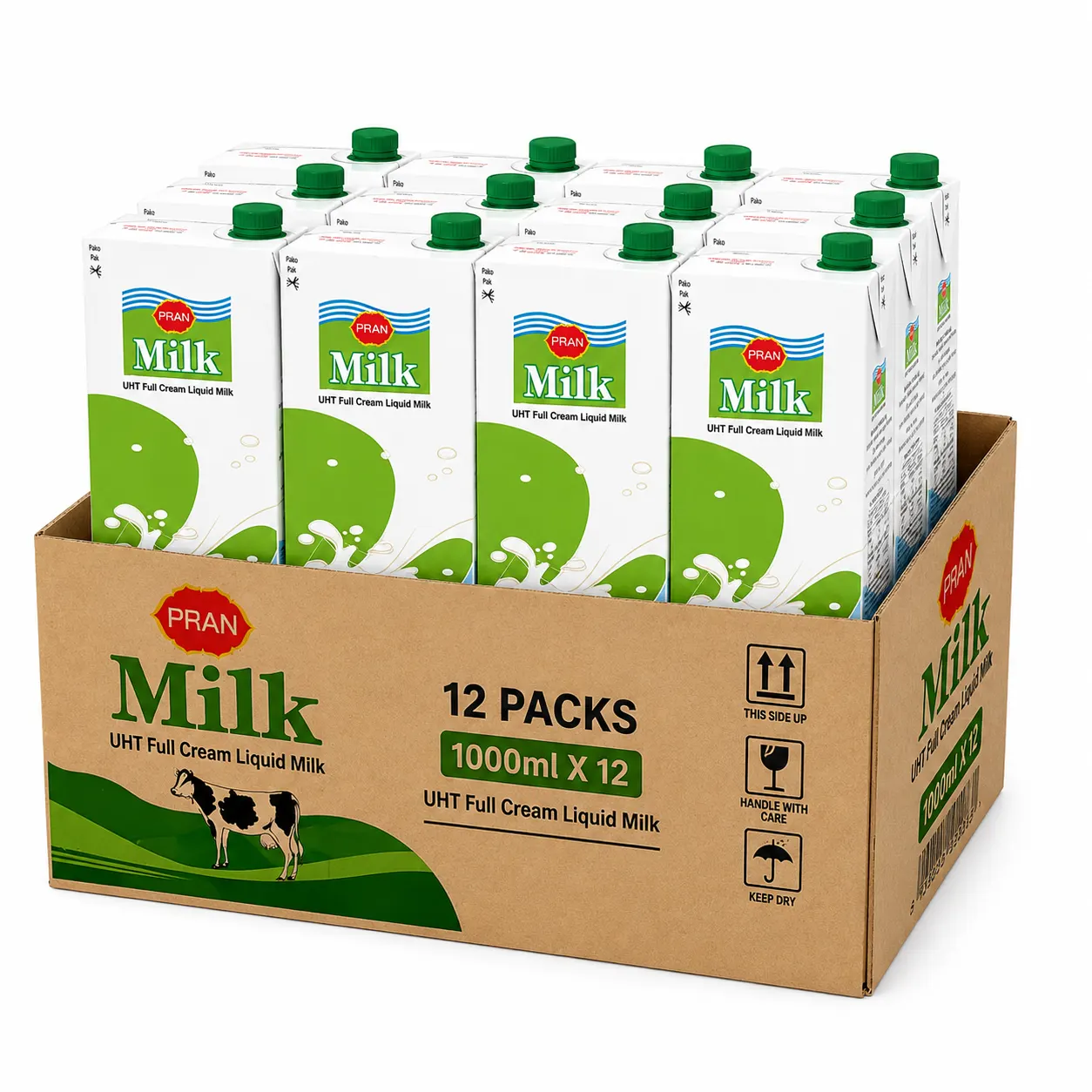 PRAN UHT Full Cream Liquid Milk - 1 LITER - CARTON