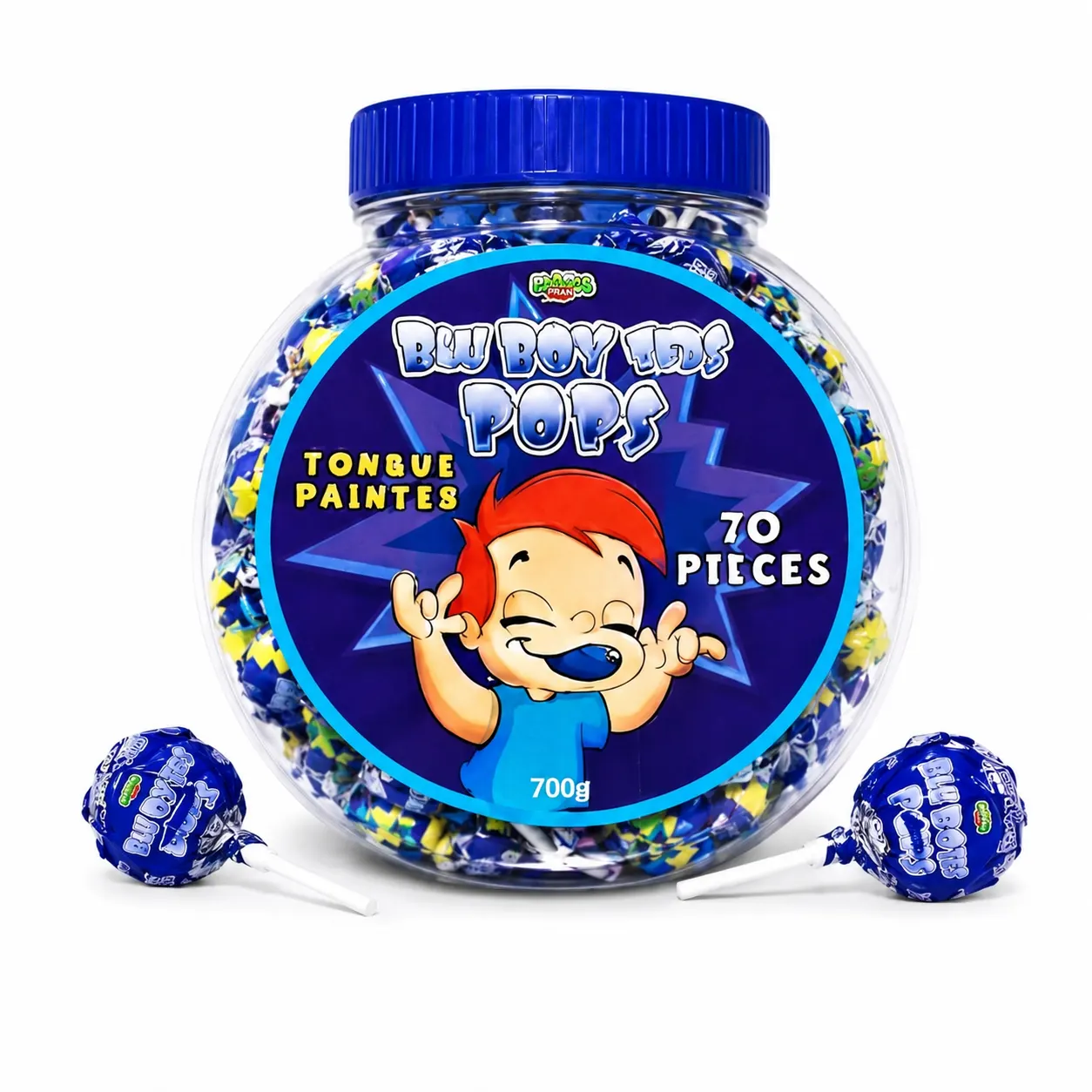PRAN Blu Boy Ted LOLLIPOP - JAR