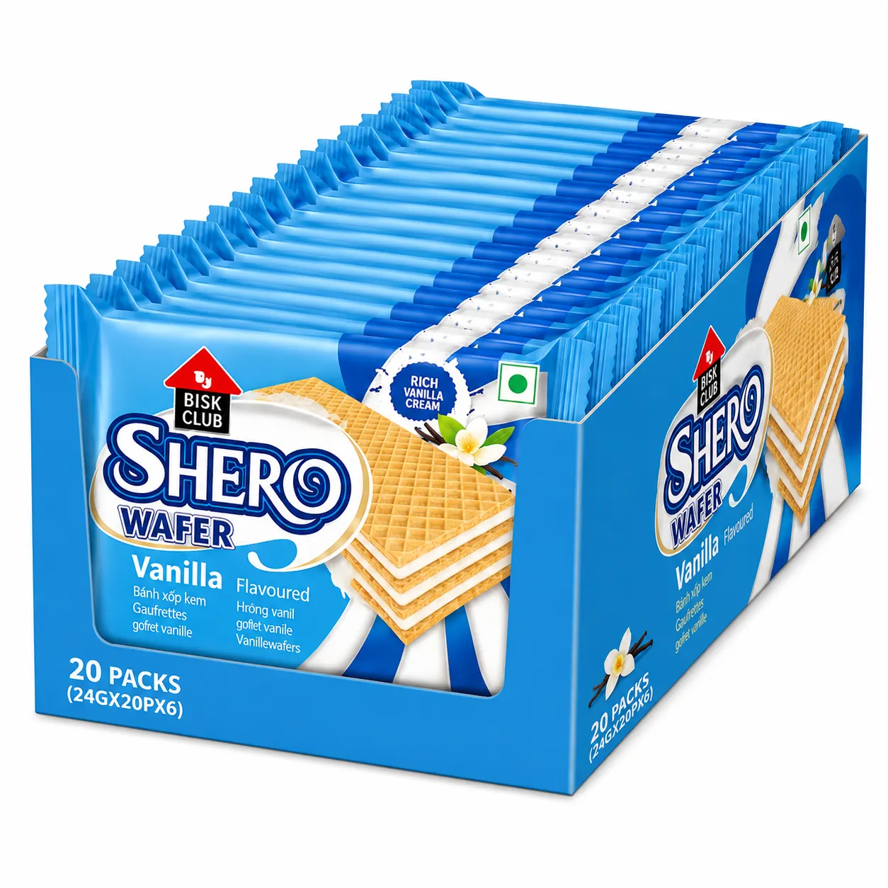 PRAN SHERO Wafer VANILLAFlavour - BOX