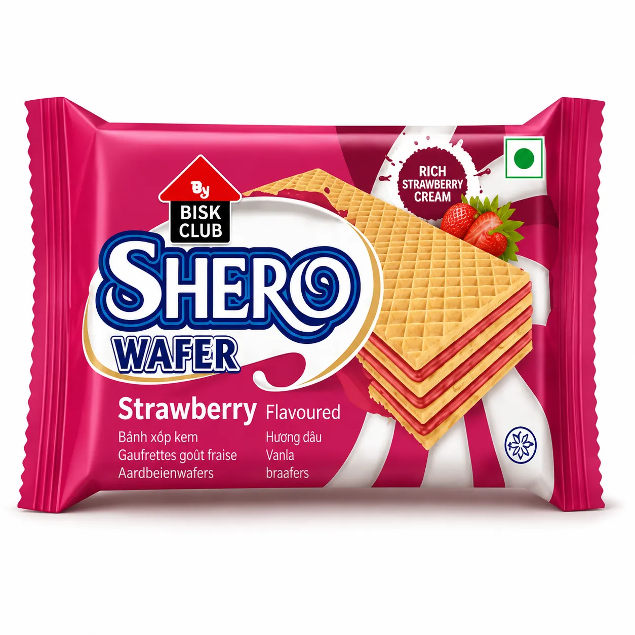 PRAN SHERO Wafer Strawberry Flavour
