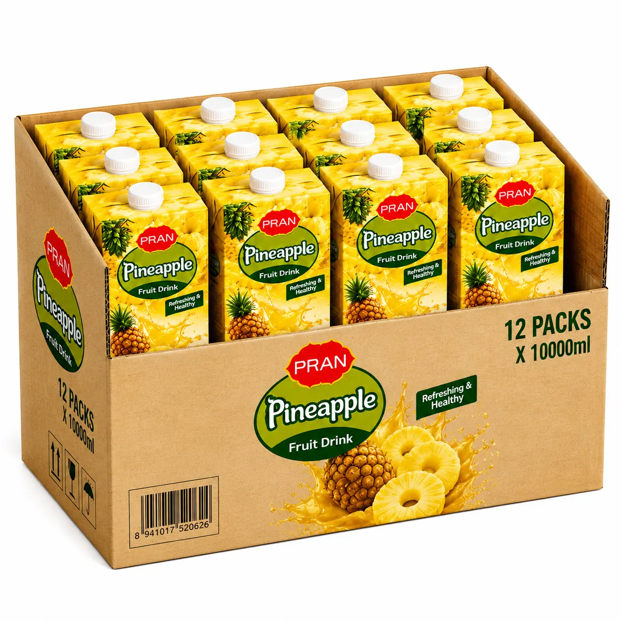 PRAN Fruit JUICE - PINEAPPLE 01-LITER - CARTON
