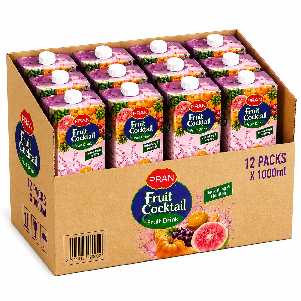 PRAN Fruit JUICE - Cocktail 01-LITER - CARTOON
