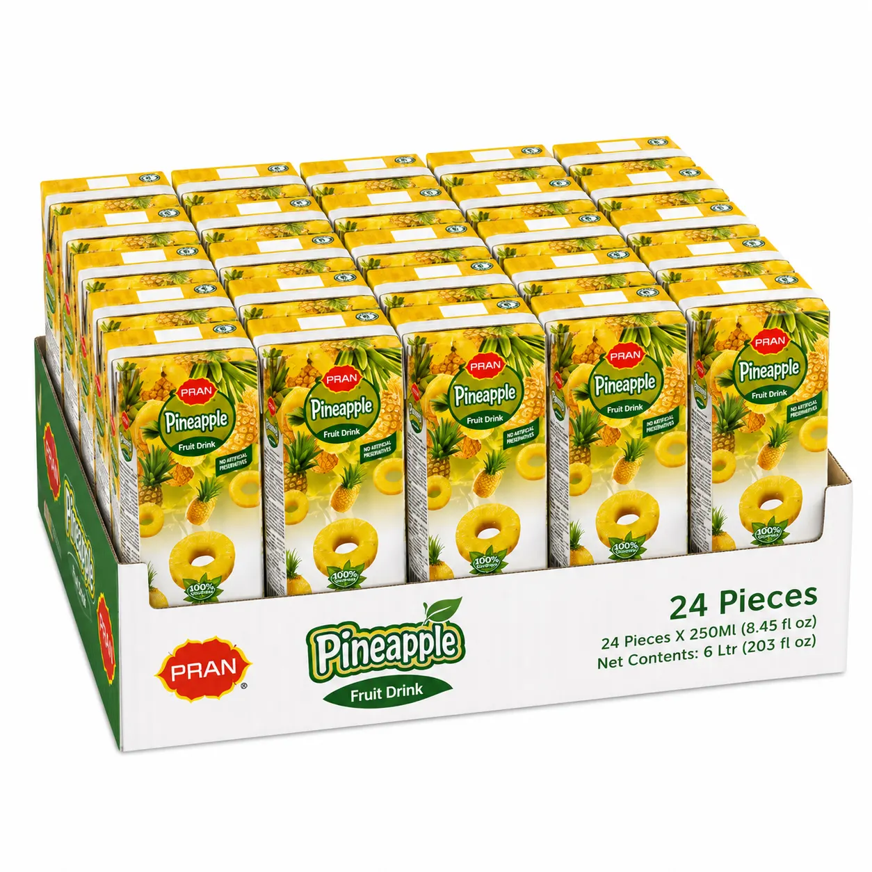 PRAN Pineapple Fruit Juice - 250ML - carton
