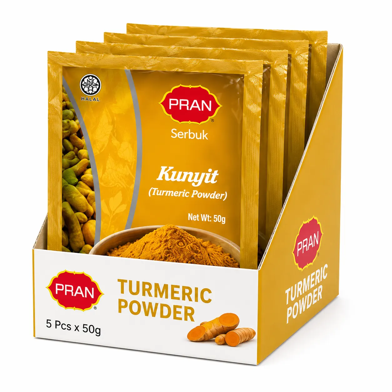 PRAN Turmeric Powder - 50 gram - BOX