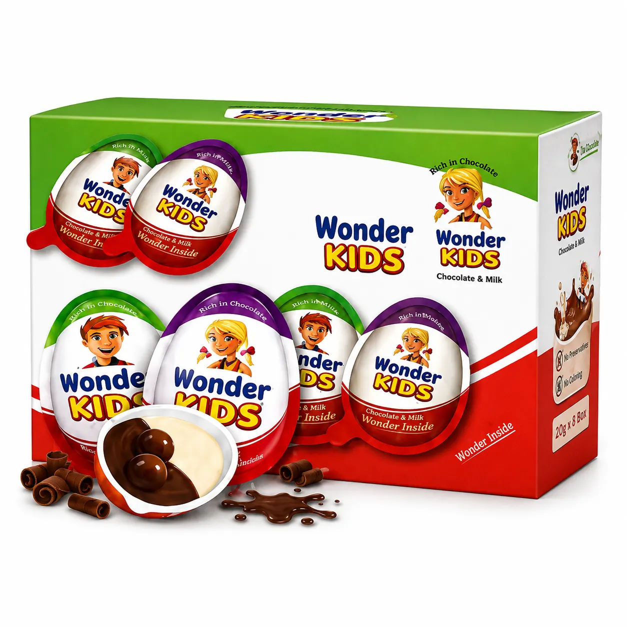 PRAN Wonder Kids Chocolate and Milk - BOX