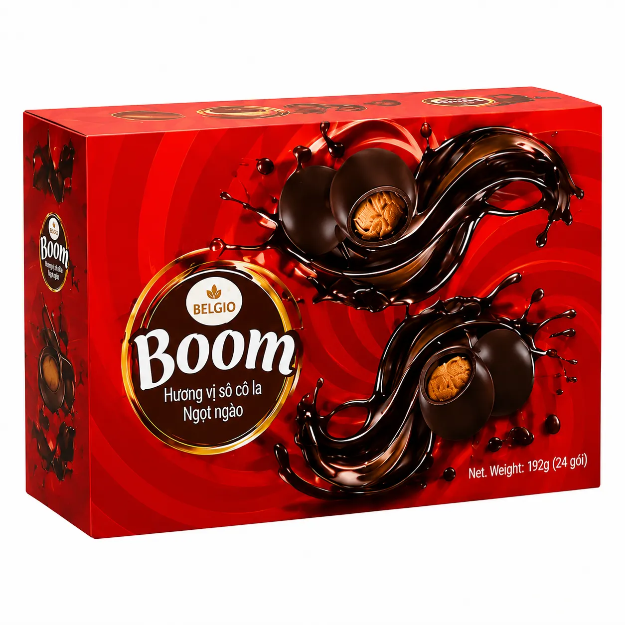 PRAN BELGIO BOOM CHOCOLATE COATED WAFER - BOX