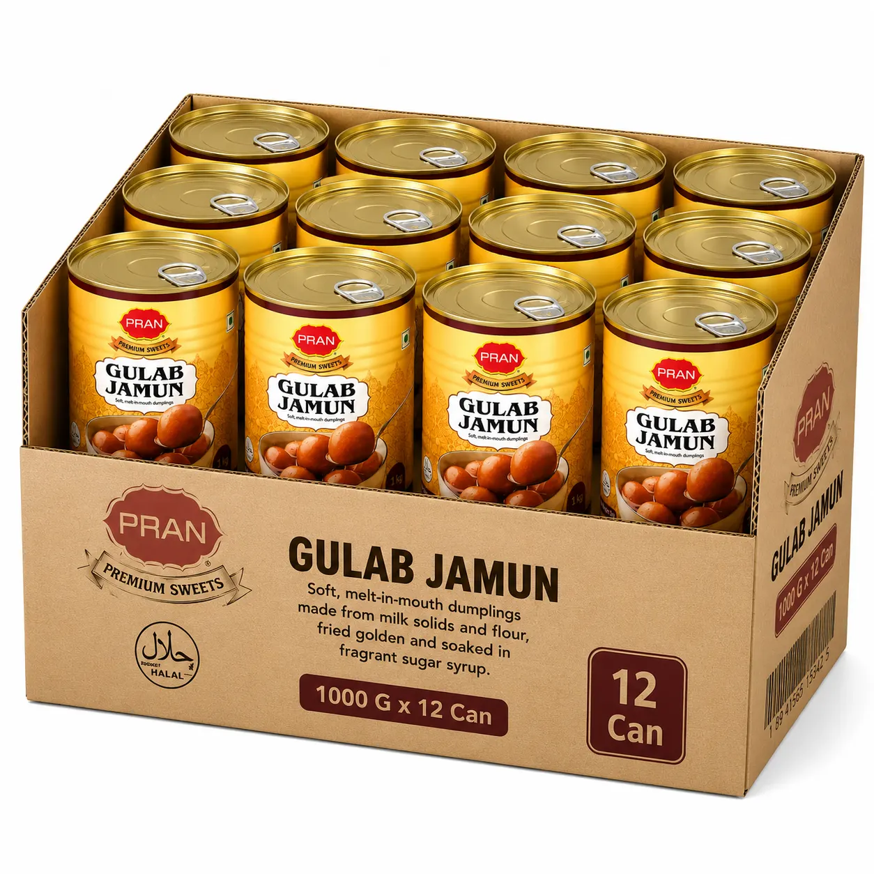 PRAN Premium Sweet - Gulab Jamun - Carton