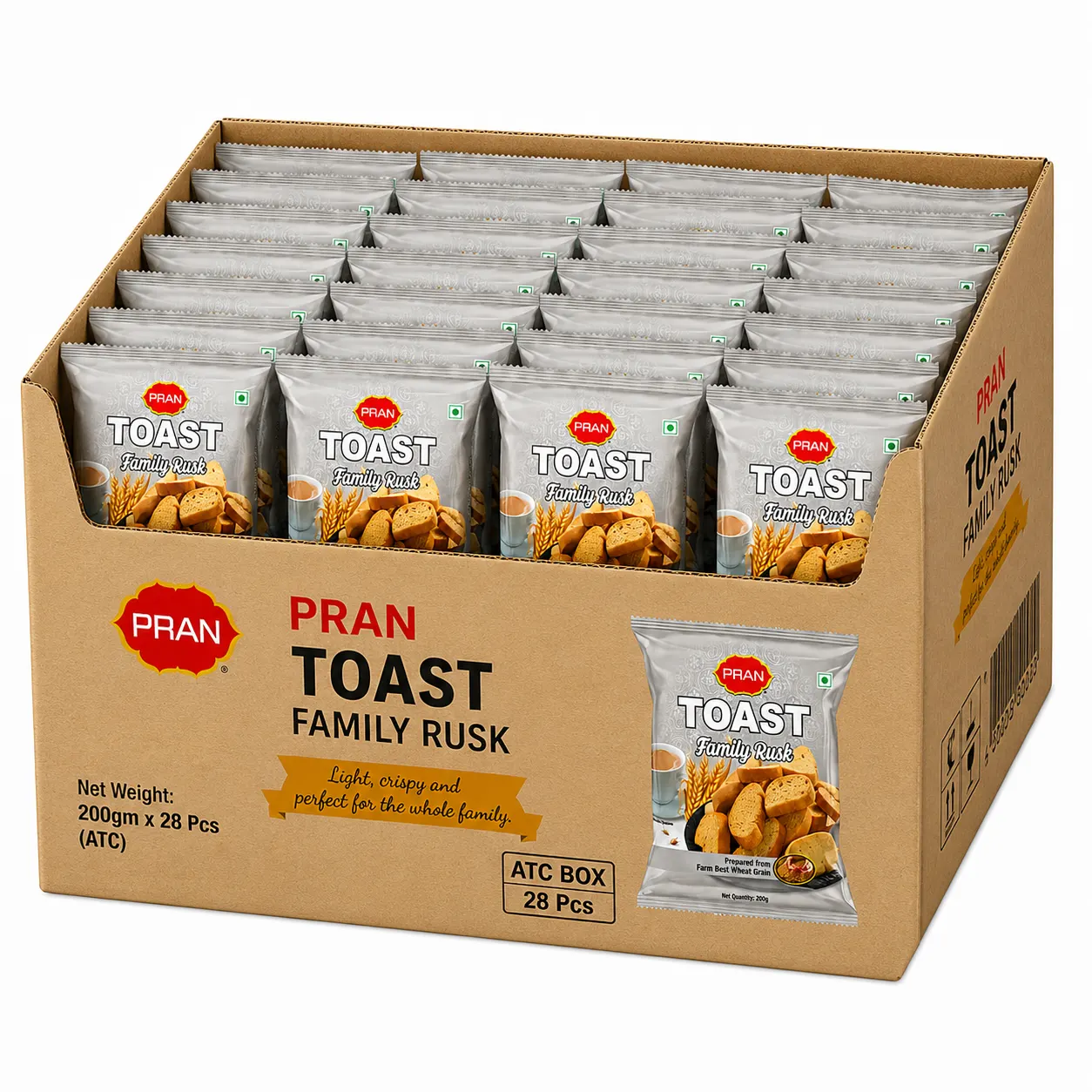 PRAN TOAST - FAMILY RUSK - CARTON