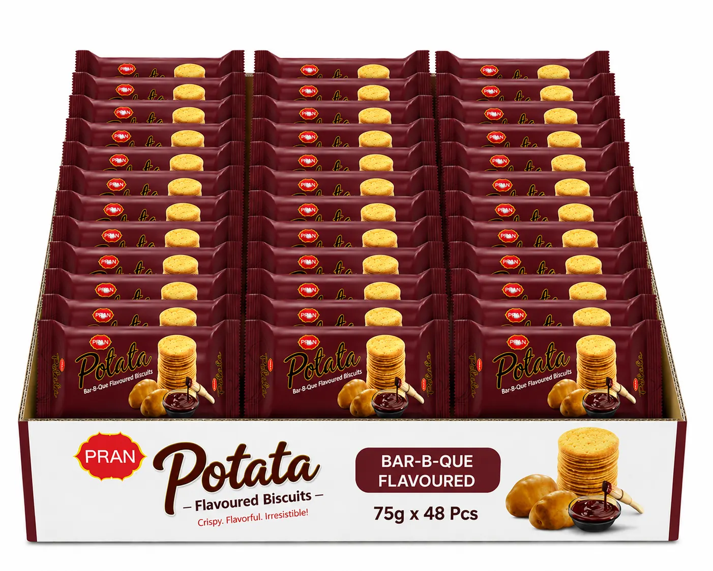 PRAN Potata - BAR-B-QUE FLAVOURED - CARTON