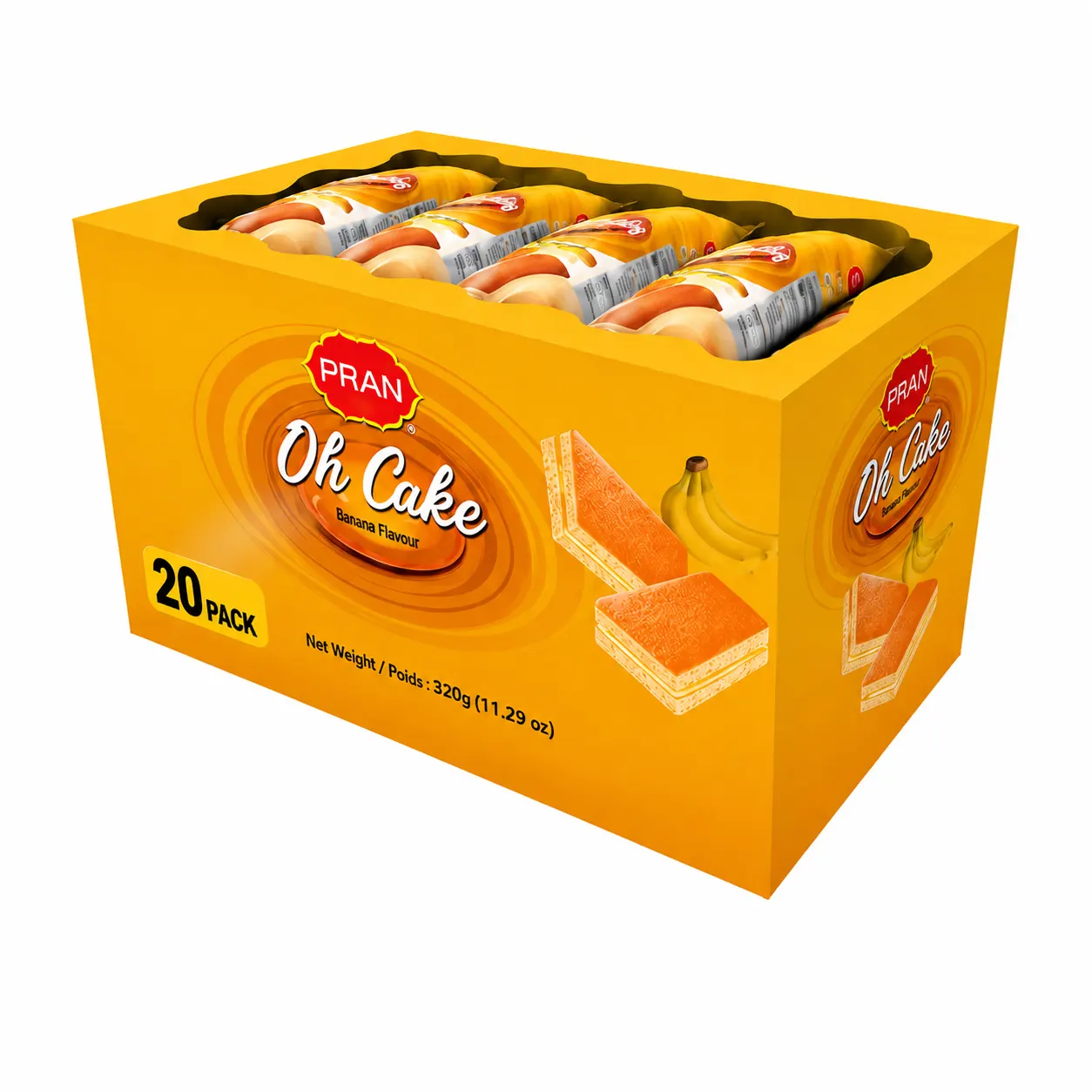 PRAN OH CAKE BANANA FLAVOUR - BOX
