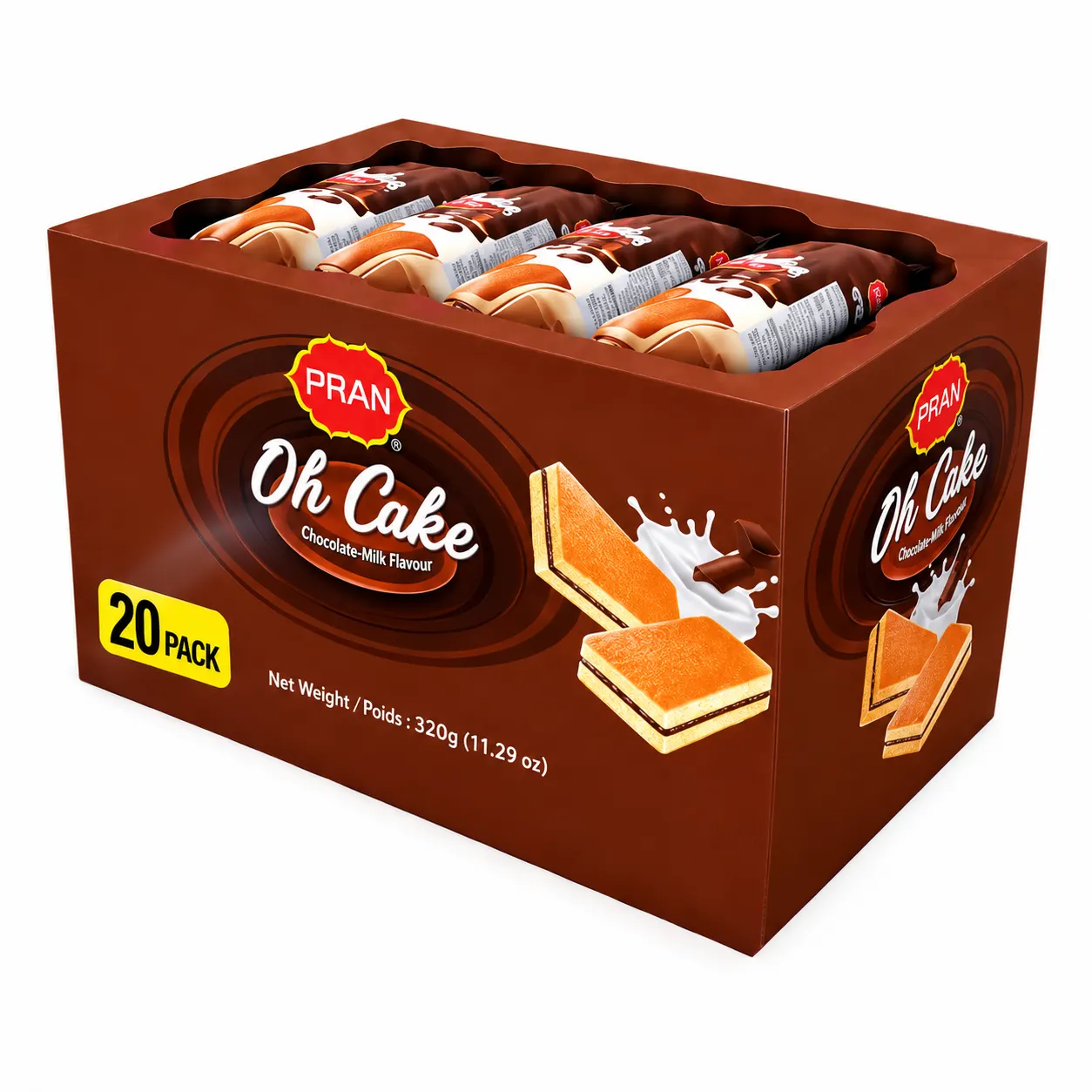 PRAN OH CAKE CHOCOLATE MILK FLAVOUR - BOX