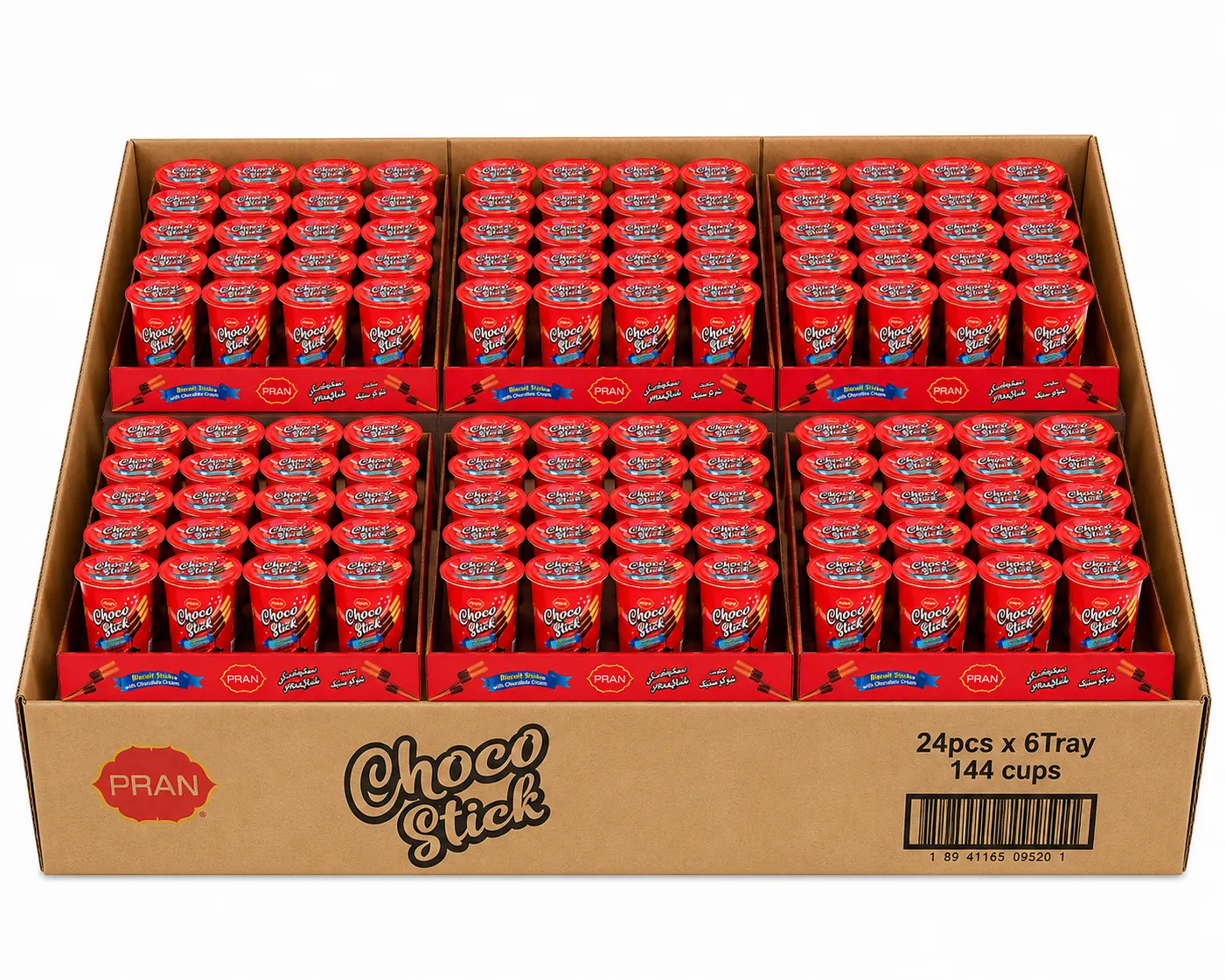 PRAN CHOCO STICK - CARTON