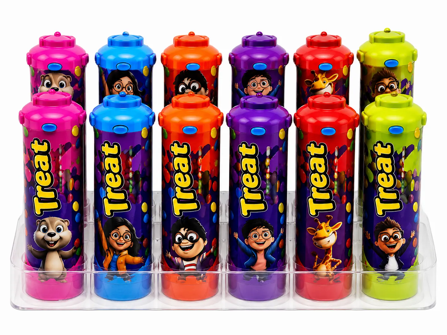 PRAN Treat Chocolate Bean Tube - TRAY