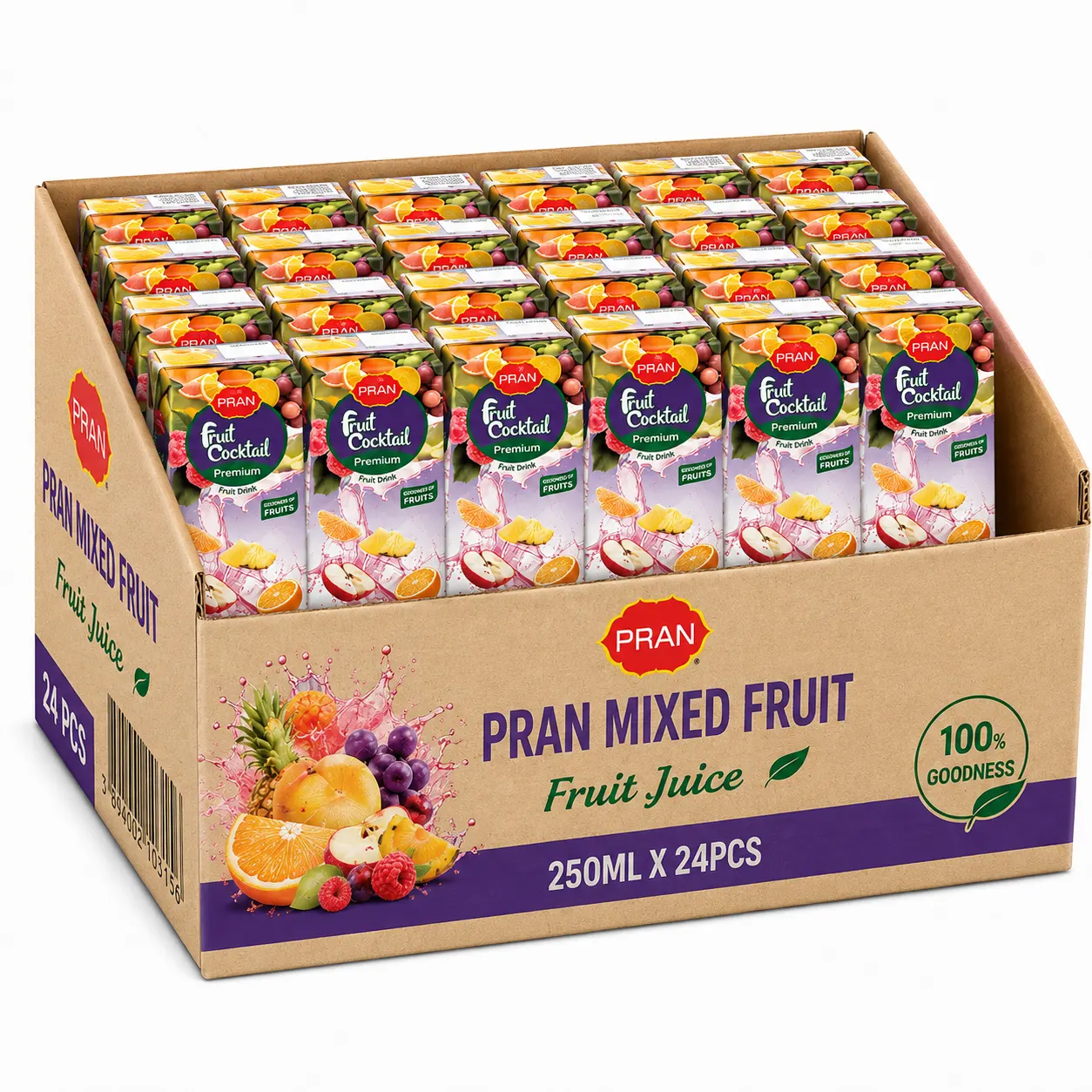 PRAN Mixed Fruit Juice - 250ML - carton
