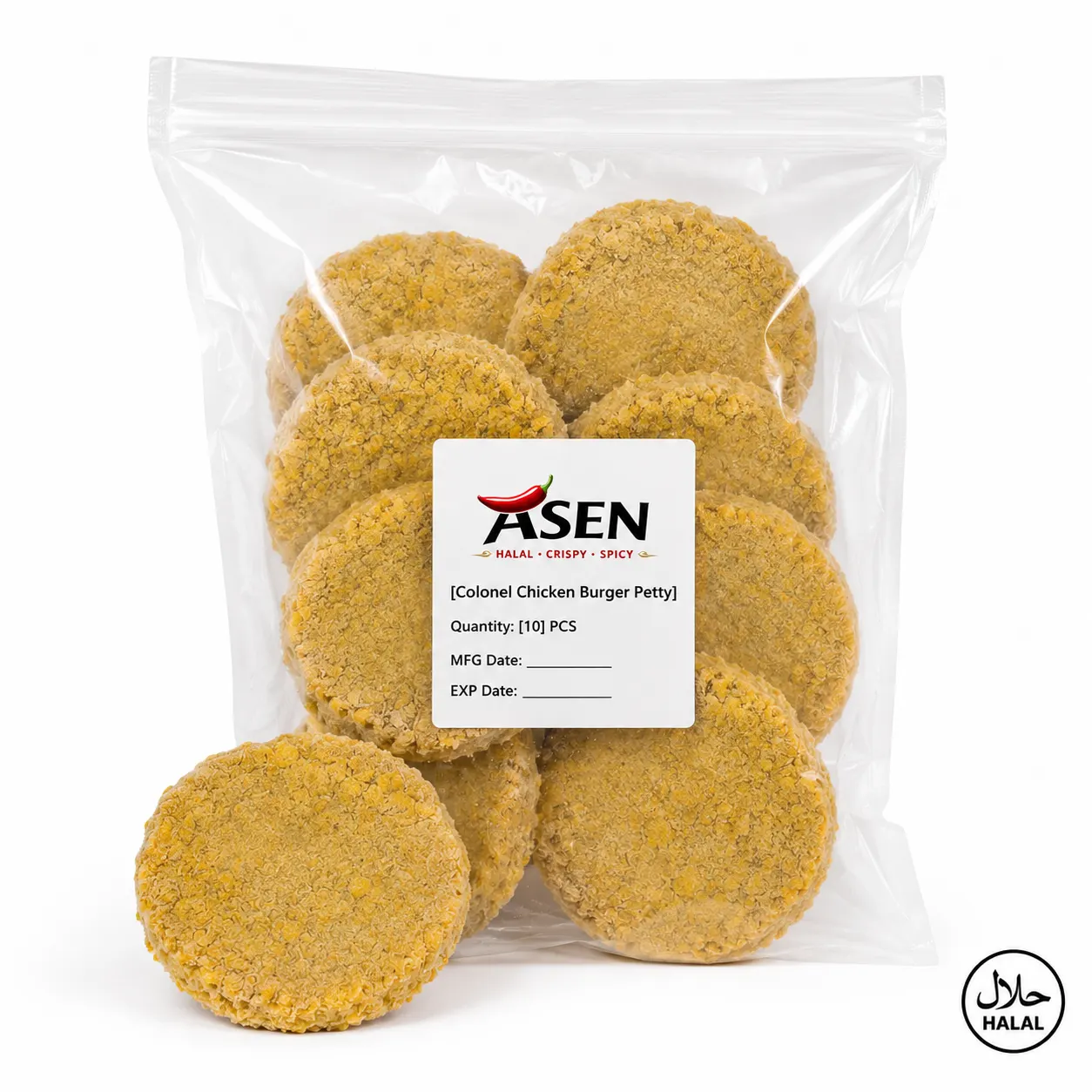 Colonel Chicken Burger Petty - Packet