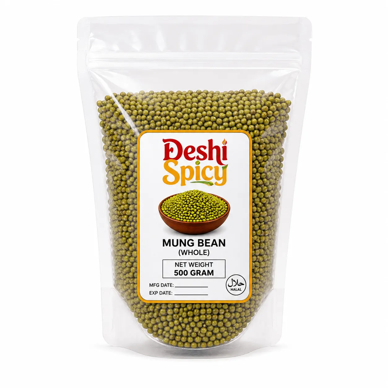 Whole Mung Dal (Beans) - 500 Gram