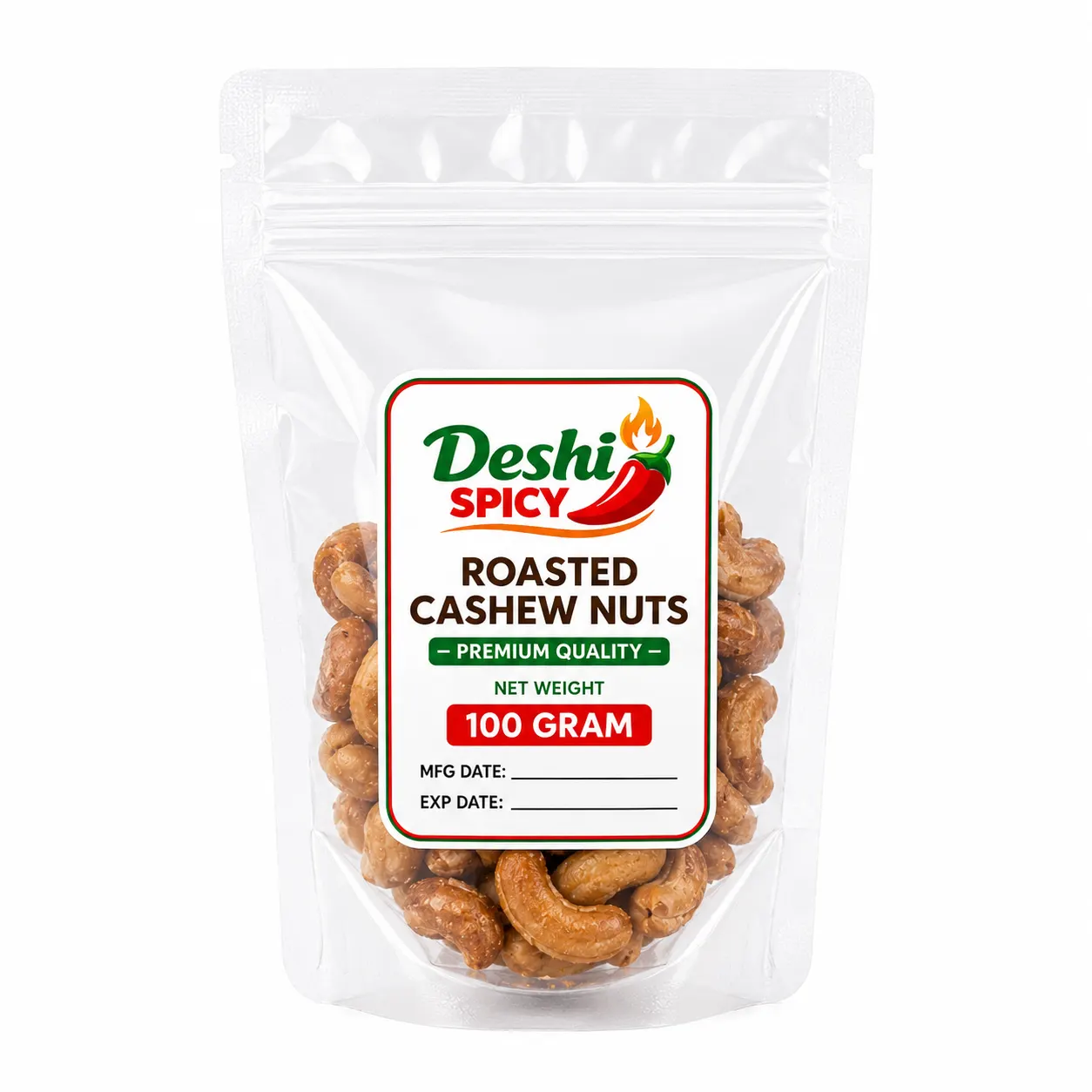 Roasted Cashew Nuts - 100 Gram