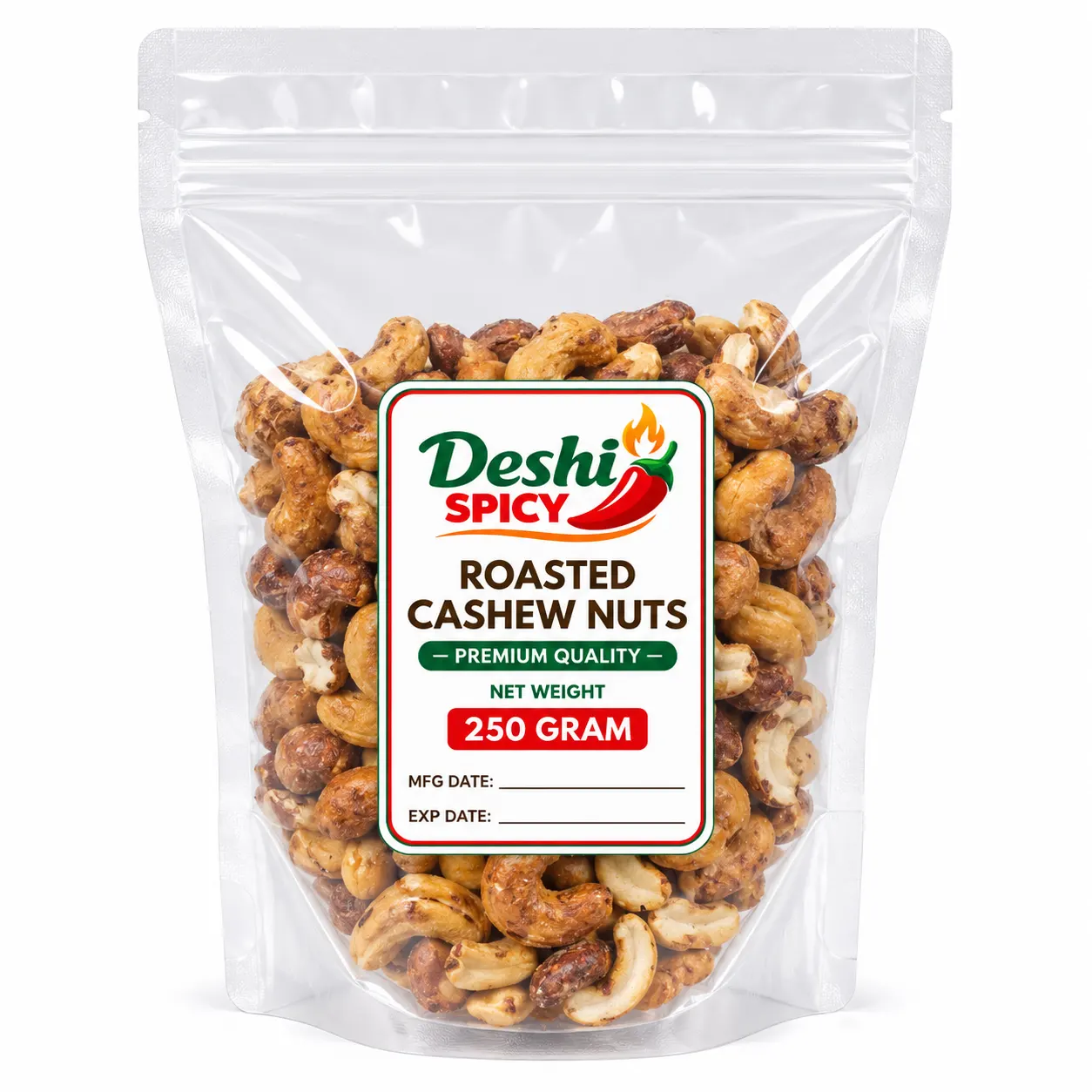 Roasted Cashew Nuts - 250 Gram