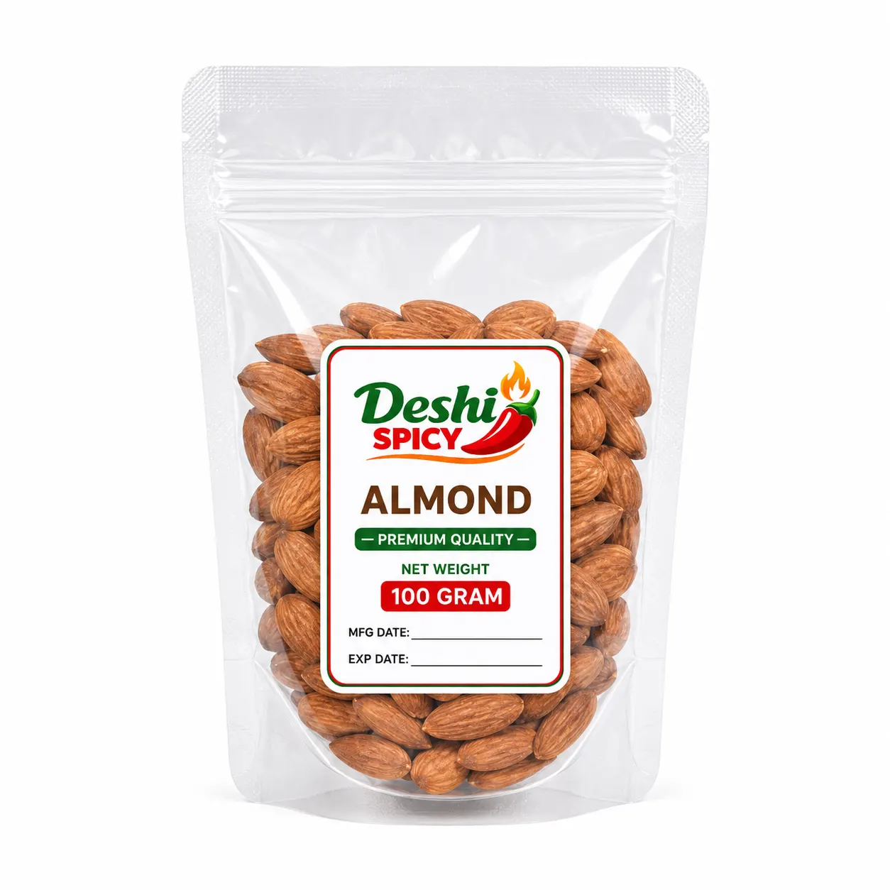 Almonds Nuts - 100 Gram