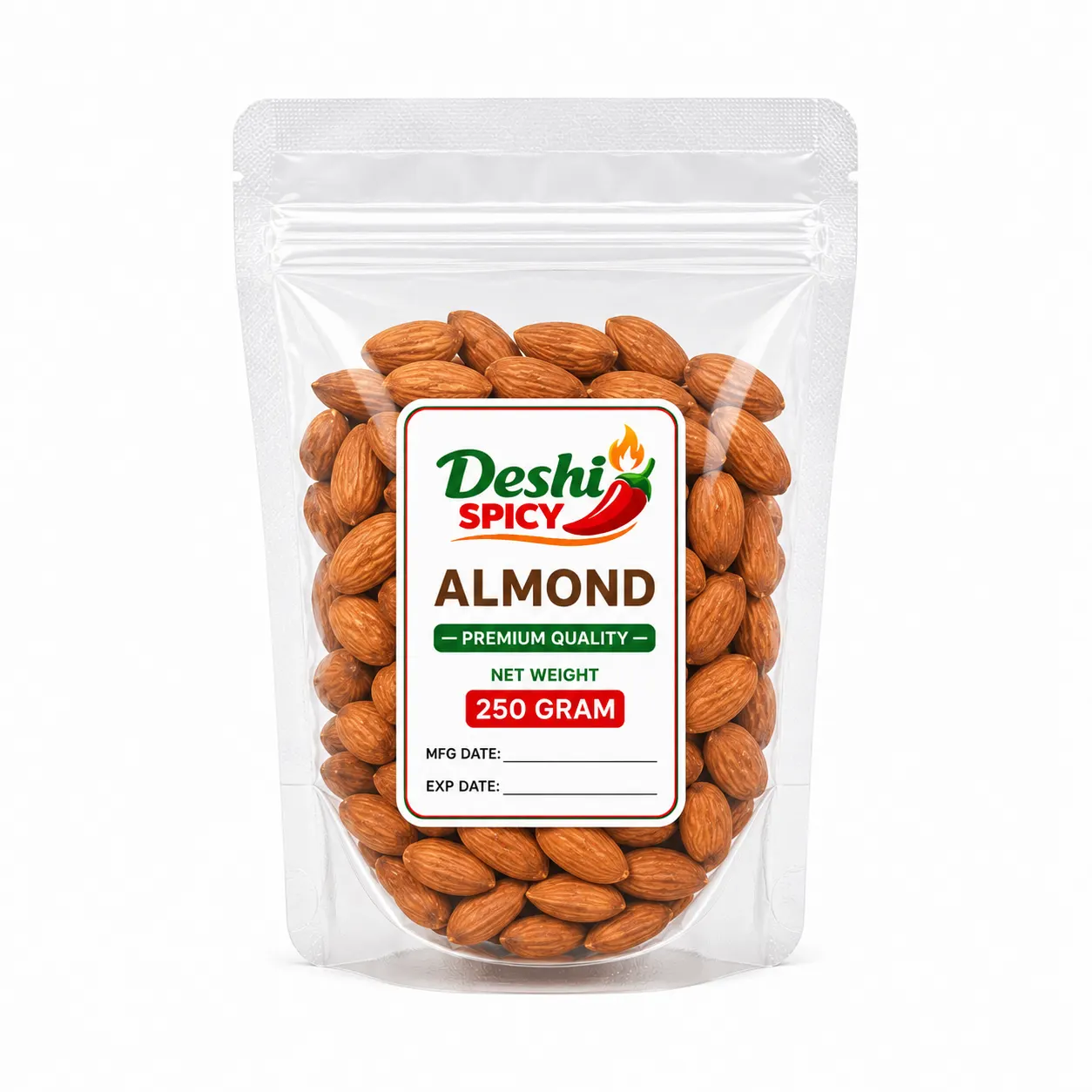 Almonds Nuts - 250 Gram