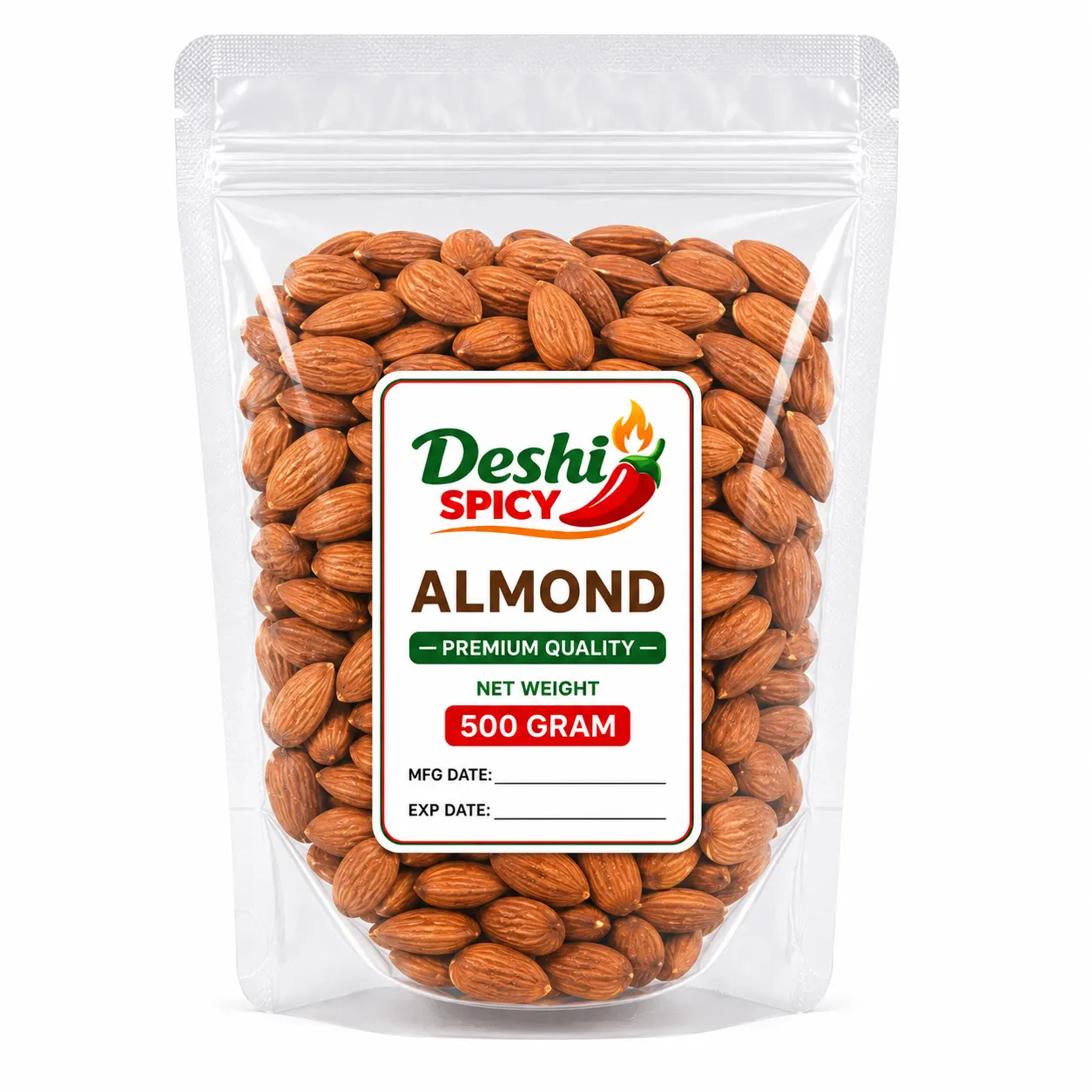 Almonds Nuts - 500 Gram