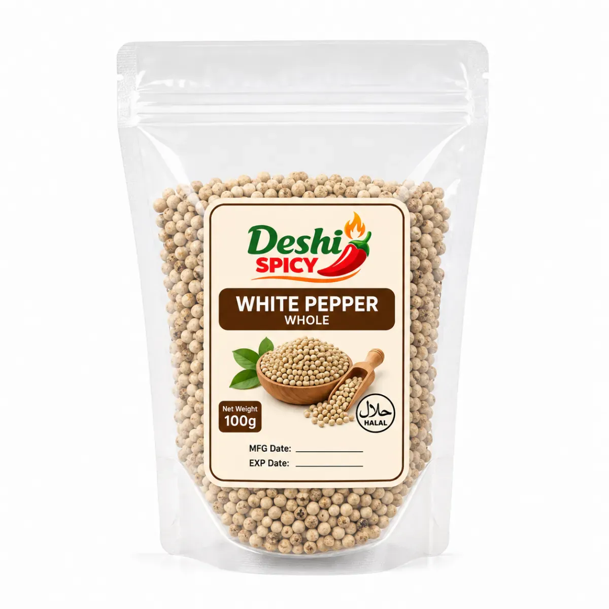 White Pepper - 100 Gram