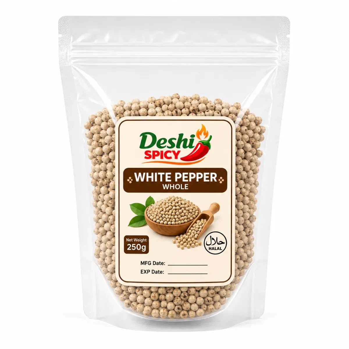 White Pepper - 250 Gram