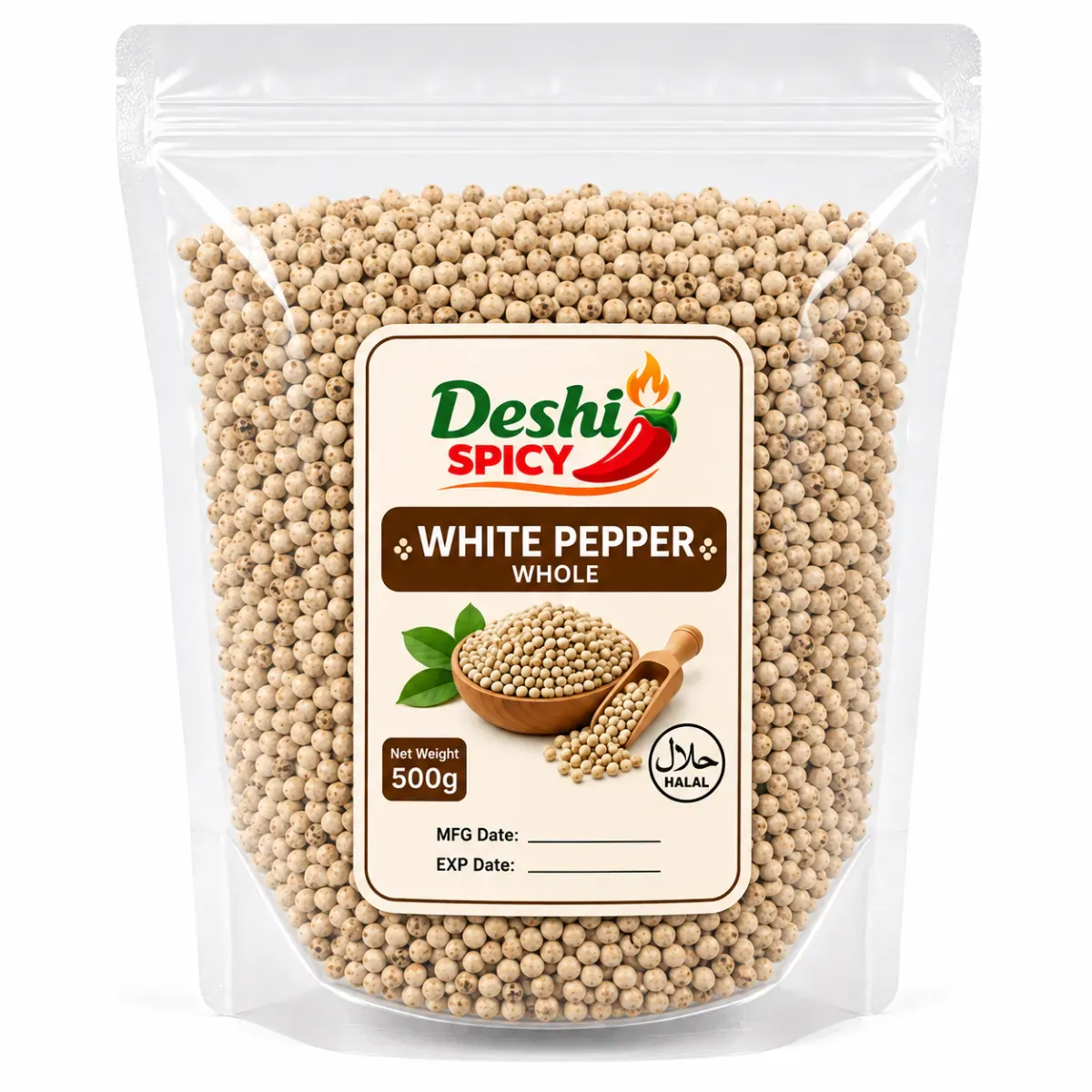 White Pepper - 500 Gram