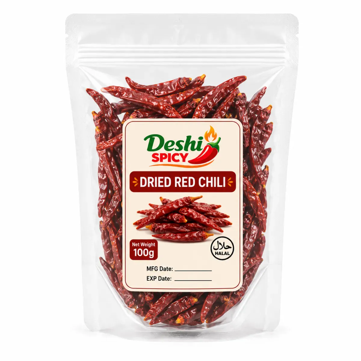 Dried Red Chili - 100 Gram