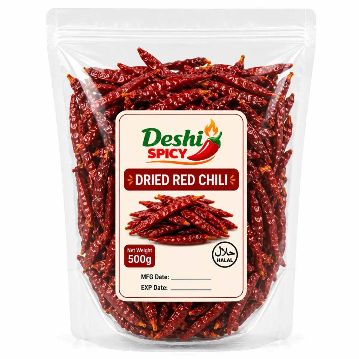Dried Red Chili - 500 Gram