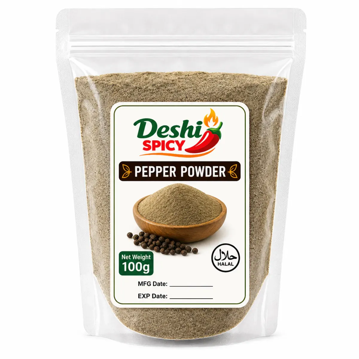 Black Pepper Powder - 100 Gram