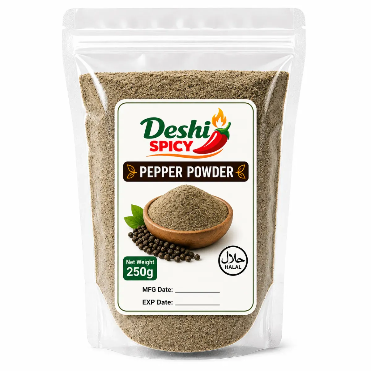 Black Pepper Powder - 250 Gram
