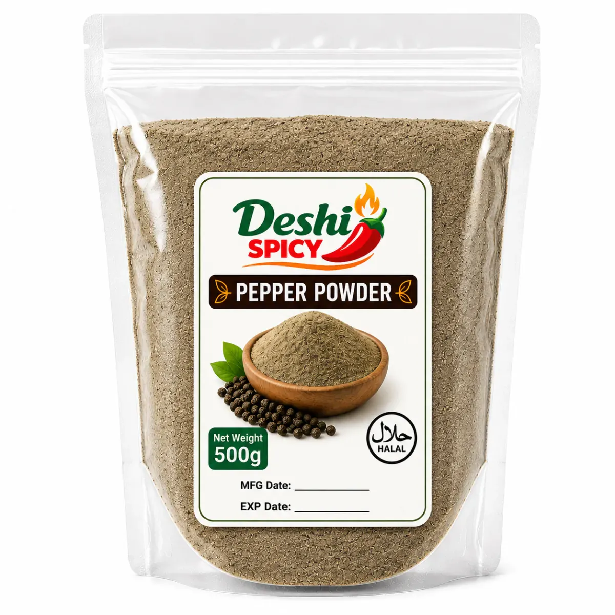Black Pepper Powder - 500 Gram