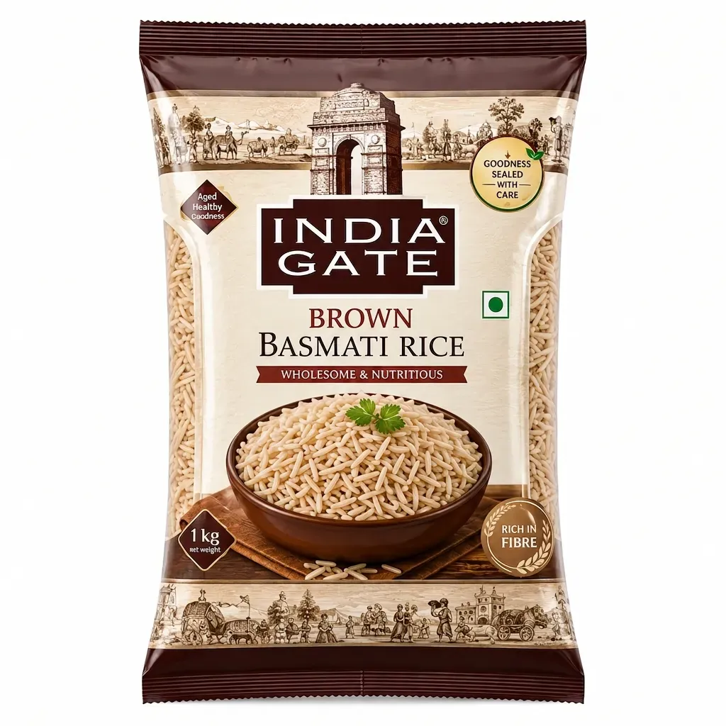 India Gate - Brown Basmati Rice, 1 kg
