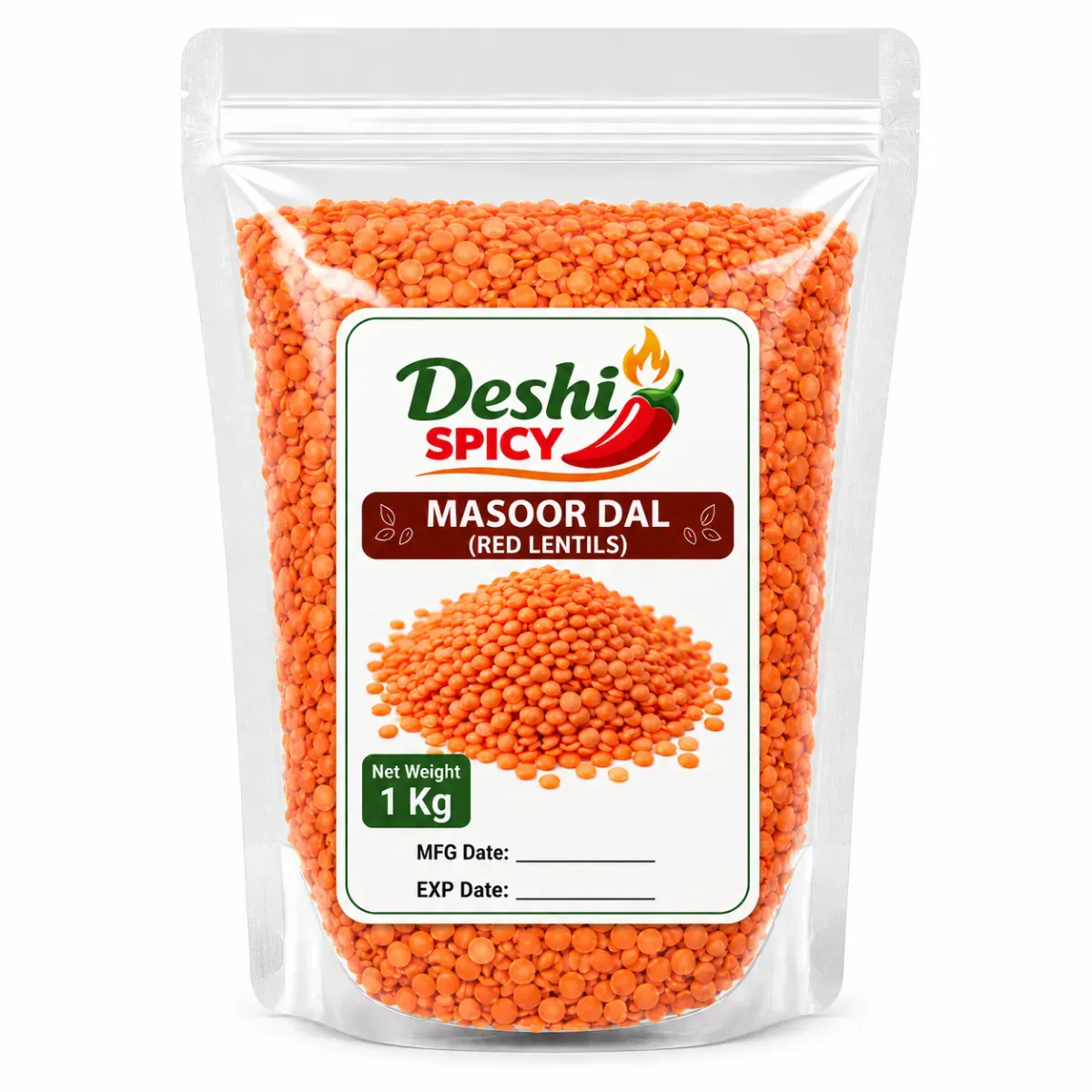 DS Masoor Dal (Red Lentils), 1 Kg