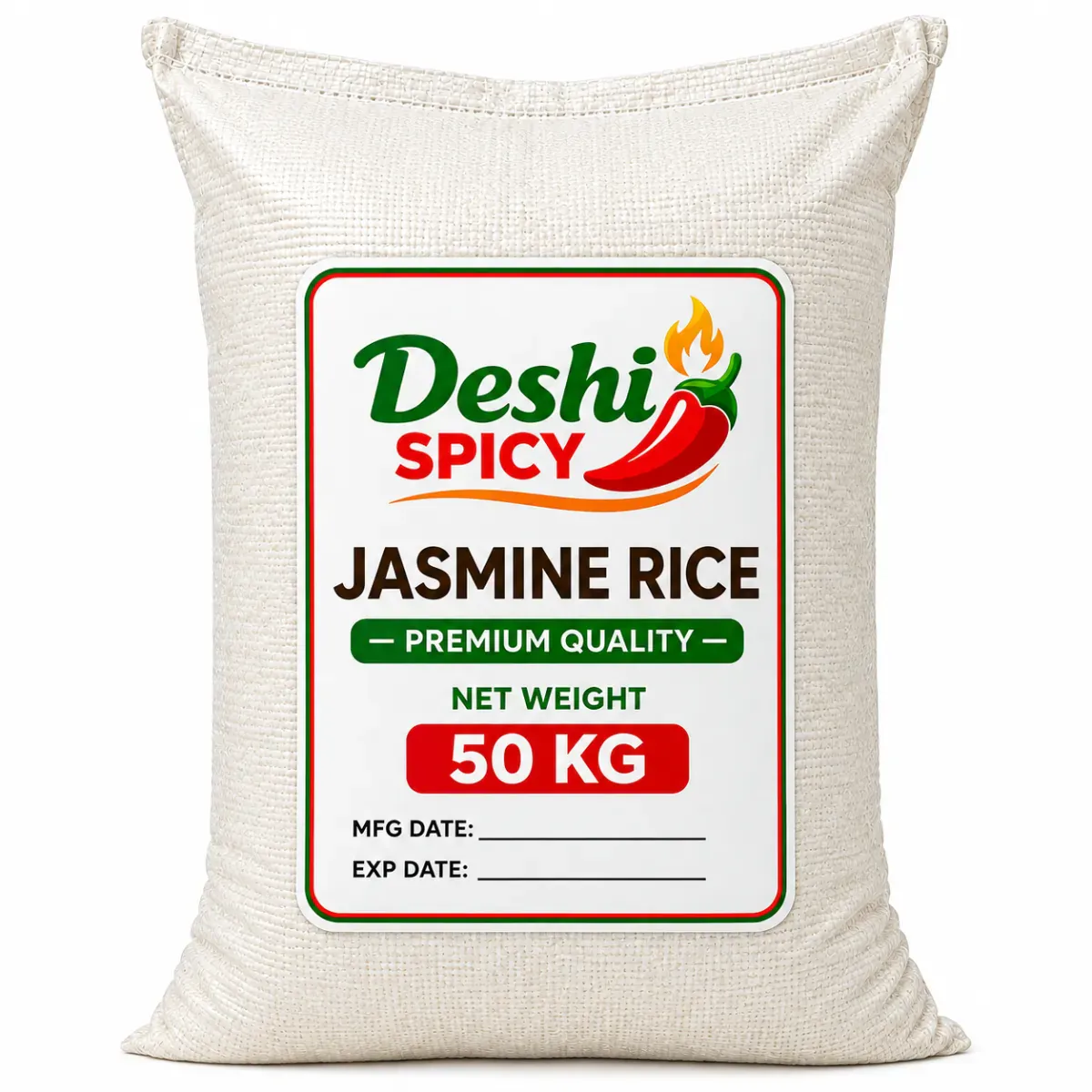 Jasmine Rice, 50 Kg